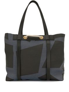 Mismo geometric print tote bag