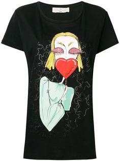 Elisabetta Franchi футболка с принтом