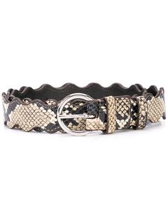 Loeffler Randall Blythe snake print belt