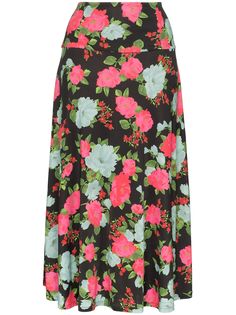 Erdem Elvin floral-print midi skirt