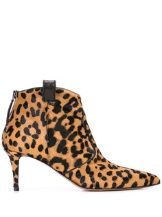 Veronica Beard Lexi leopard print boots