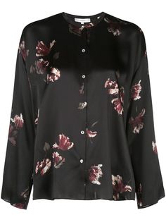 Vince floral silk blouse