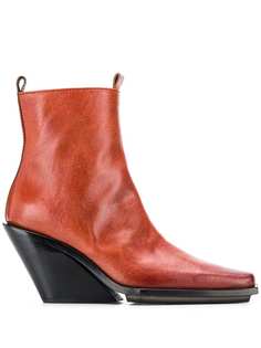 Ann Demeulemeester pointed toe ankle boots