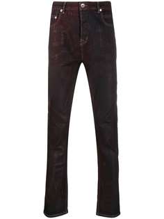 Rick Owens DRKSHDW waxed slim fit jeans