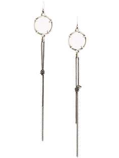 Ann Demeulemeester chain drop earrings