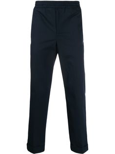 Neil Barrett elasticated straight leg trousers
