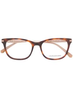 Calvin Klein Jeans tortoiseshell-effect square glasses