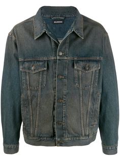 Balenciaga logo denim jacket