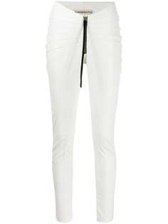 Nineminutes Butterfly leather look trousers