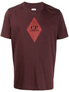 CP Company diamond logo print T-shirt