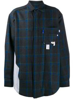 Ader Error oversized check shirt