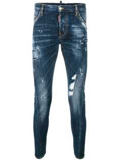 Dsquared2 джинсы с протертыми деталями