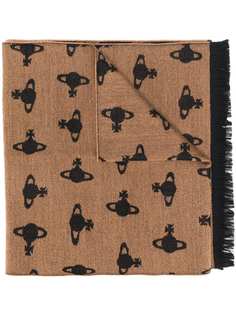 Vivienne Westwood orb logo print scarf