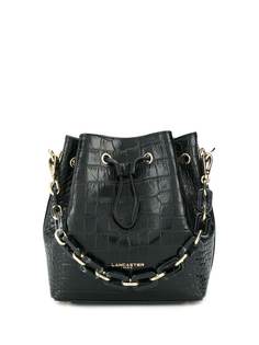Lancaster crocodile effect bucket bag