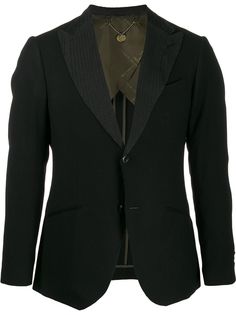 Maurizio Miri contrast-lapel blazer