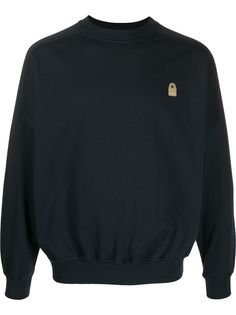 Buscemi contrast logo badge sweater