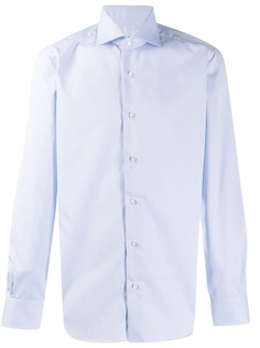 Barba cut-away collar plain shirt