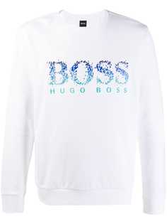 Boss Hugo Boss disintegrating logo sweatshirt