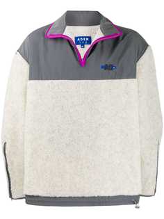 Ader Error contrast v-neck sweatshirt