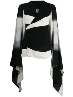 Rick Owens полосатый топ с запахом