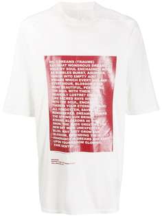 Rick Owens DRKSHDW футболка оверсайз Deeper Than a Mothers Tears
