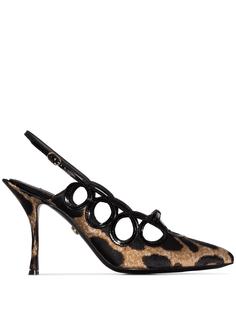 Dolce & Gabbana леопардовые туфли Lori 90
