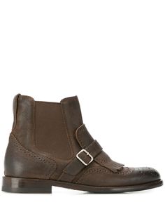 Henderson Baracco brogue detail ankle boots