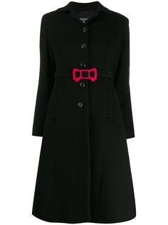 Boutique Moschino bow detail coat