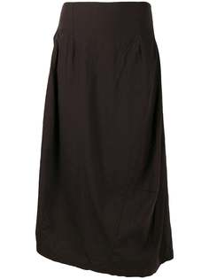 Rundholz Black Label pleated asymmetric skirt