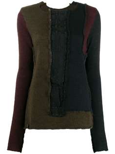 Rundholz Black Label contast patchwork jumper