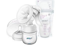 Ручной молокоотсос Philips Avent Natural с пакетами