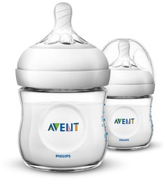 Бутылочка Philips Avent Natural 0 мес+, 125 мл, 2 шт