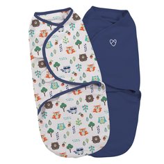 Конверт на липучке Summer Infant Swaddleme Forest Animals, 2 шт.