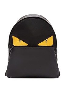 Черный рюкзак с аппликацией Bag Bugs Fendi