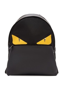 Черный рюкзак с аппликацией Bag Bugs Fendi