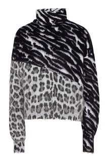 Комбинированный свитер с молнией Unravel Project