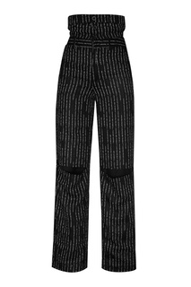 Черные брюки с контрастной отделкой Unravel Project