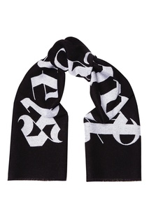 Черный шарф с логотипом Palm Angels