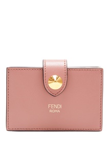 Розовый картхолдер с логотипом Fendi