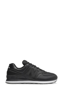 Черные кроссовки с перфорированными вставками New Balance