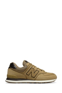 Коричневые кроссовки с контрастной отделкой New Balance