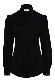 Черная блузка с завязкой Izeta