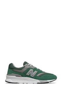 Зеленые кроссовки с серыми вставками New Balance