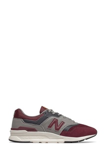 Бордовые кроссовки с серыми вставками New Balance