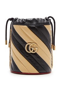 Мини-сумка с диагональными полосами GG Gucci