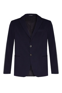 Синий пиджак с отделкой Emporio Armani