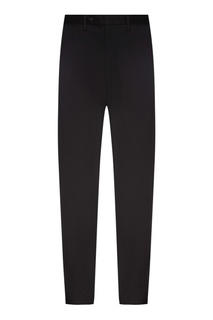 Черные брюки из шерсти Emporio Armani