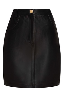 Черная кожаная юбка Claudie Pierlot