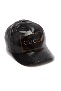 Черная бейсболка с логотипом Gucci