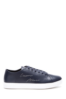 Черные кеды с логотипом Emporio Armani